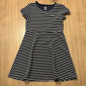 Wonder Nation Navy and White Striped Dress